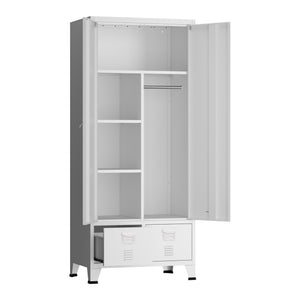 Armoire de chambre Hankasalmi acier [en.casa]