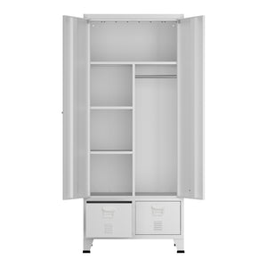 Armoire de chambre Hankasalmi acier [en.casa]