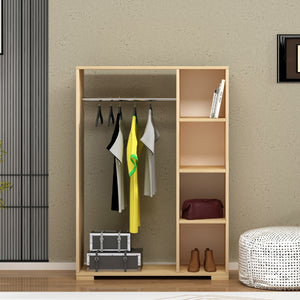 Kledingkast 123x90x30 cm Nesbyen [en.casa]