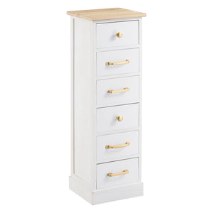 Commode Salo à 6 Tiroirs avec Poignées Design en Bois 91 x 29 x 27 cm [en.casa]