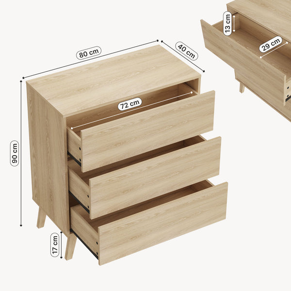 Commode Aastmabospoo 90 x 80 x 40 cm [en.casa]