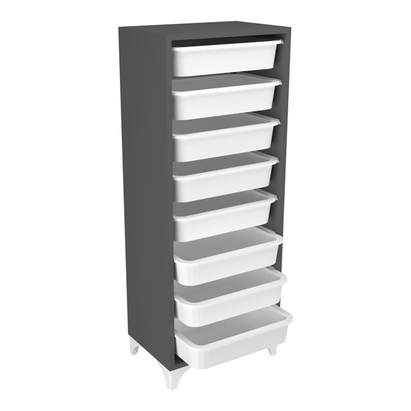 [en.casa] Opbergkast Lurøy met 8 manden 116,5x45x30 cm - 2 varianten