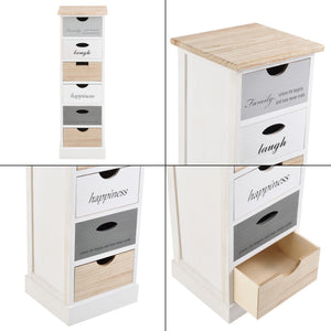 Commode Salo à 6 Tiroirs en Bois 91 x 29 x 27 cm [en.casa]