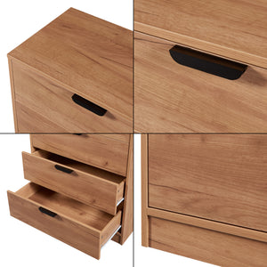 Commode Varkaus MDF effet chêne [en.casa]