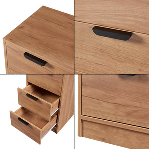 Commode Varkaus MDF effet chêne [en.casa]