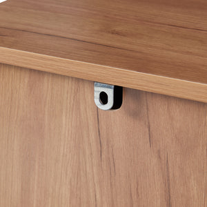 Commode Varkaus MDF effet chêne [en.casa]