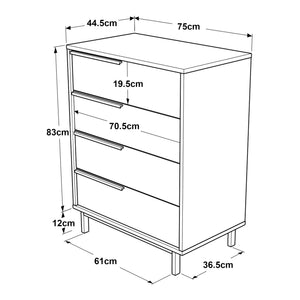 Commode Vesanto 95 x 75 x 45 cm [en.casa]
