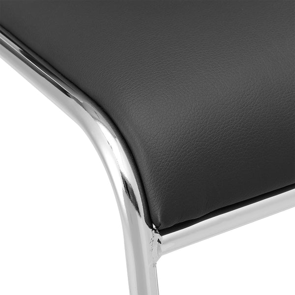 pro.tec Lot de 4 chaises de bureau similicuir