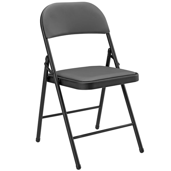 Lot de 6 Chaises de Bureau Chaise de Conférence Chaise de Salon Pliante Chaise Visiteur Similicuir Métal Rembourré 46 cm x 80 cm x 50 cm [pro.tec]