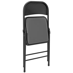 Lot de 6 Chaises de Bureau Chaise de Conférence Chaise de Salon Pliante Chaise Visiteur Similicuir Métal Rembourré 46 cm x 80 cm x 50 cm [pro.tec]