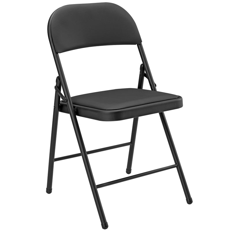 Croquis coté Lot de 6 Chaises de Bureau Chaise de Conférence Chaise de Salon Pliante Chaise Visiteur Similicuir Métal Rembourré 46 cm x 80 cm x 50 cm [pro.tec]