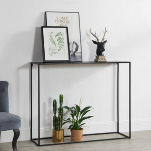 Table console métal noir en différentes tailles [en.casa] - premiumXL
