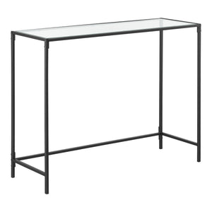 Table Console pour Salon Alajärvi en Verre 100 x 35 x 80 cm [en.casa]