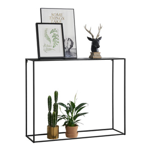 Table Console en Métal Plusieurs tailles Noir Mat [en.casa]