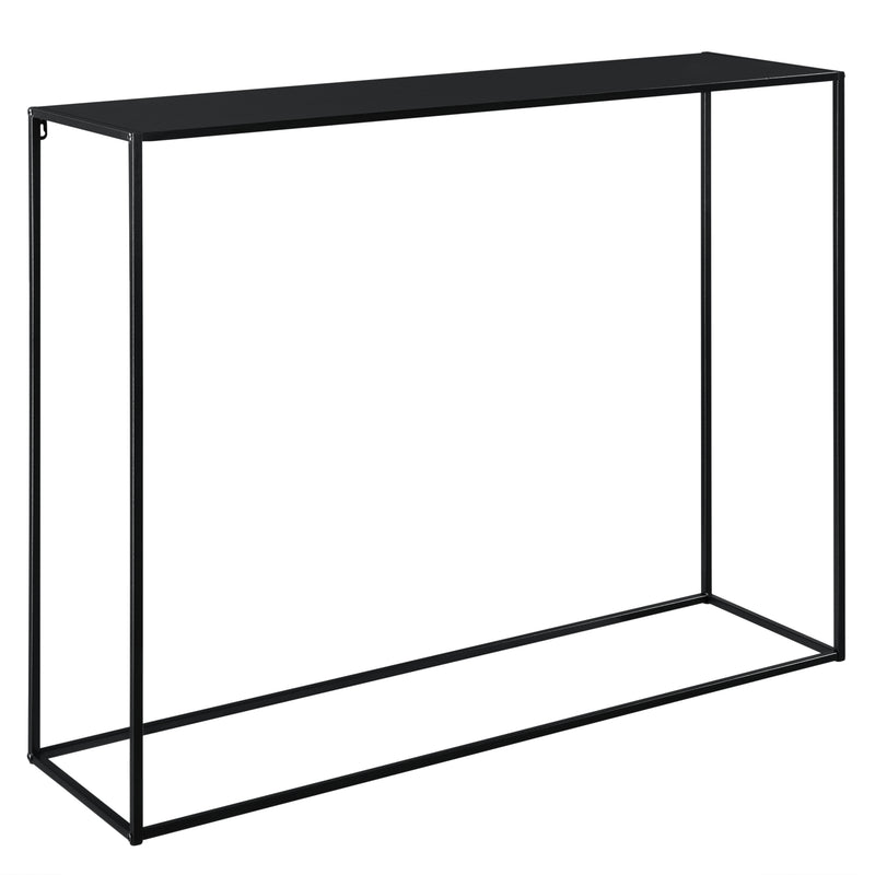 Croquis coté Table Console en Métal Plusieurs tailles Noir Mat [en.casa]