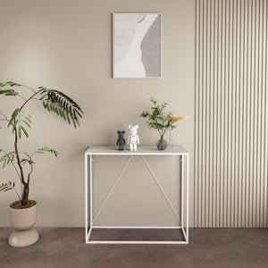 [en.casa] Console tafel Austevoll 90x30x80 cm staal - 2 varianten