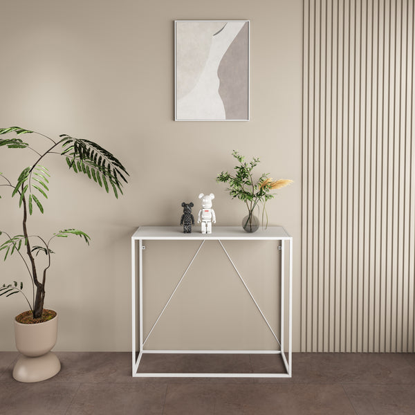 [en.casa] Console tafel Austevoll 90x30x80 cm staal - 2 varianten