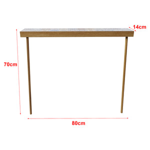 Table console Holmsland en bois 70 x 80 x 14 cm [en.casa]