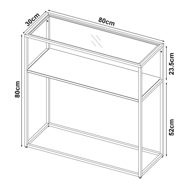 Console tafel Kuhmo sidetable 80x80x30 cm [en.casa]