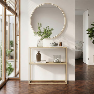 [en.casa] Console tafel Strömstad sidetable 80x79,5x26 cm - 2 varianten
