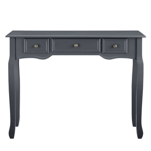 Console tafel sidetafel met 3 lades landelijk grenen en MDF 100x35x78 cm - 3 varianten