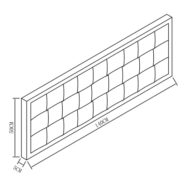 Tête de lit Tervo velours [en.casa]