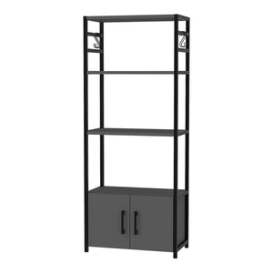 Étagère de cuisine Arhuni 139 x 56 x 30 cm noir [en.casa]