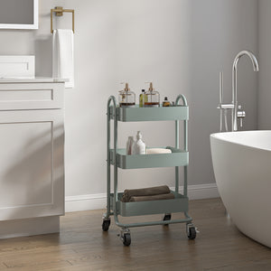 Chariot de service Pyhäntä à 3 paniers acier 79 x 46 x 35 cm [en.casa]