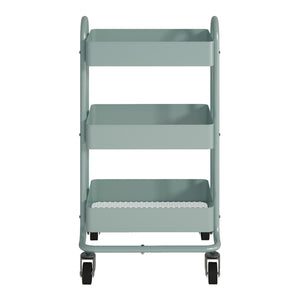 Chariot de service Pyhäntä à 3 paniers acier 79 x 46 x 35 cm [en.casa]