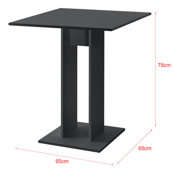 Design eettafel Lindesnes 65x65x78 cm vierkant - verschillende kleuren