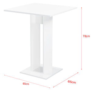 Design eettafel Lindesnes 65x65x78 cm vierkant - verschillende kleuren