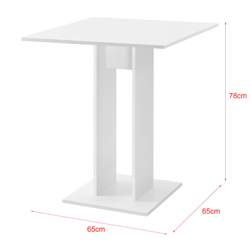 Croquis coté Table à Manger Lindesnes Plusieurs couleurs 65 x 65 x 78 cm [en.casa]