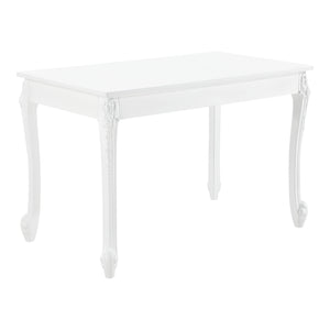 Eettafel Lüneburg landelijk MDF en kunststof wit - 2 maten