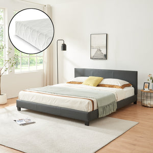Kunstleren bed met matras kunstleren bekleding Corium - premiumXL