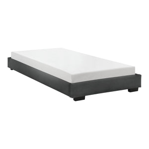 Lit Moderne Rembourré avec Similicuir avec Matelas Corium 