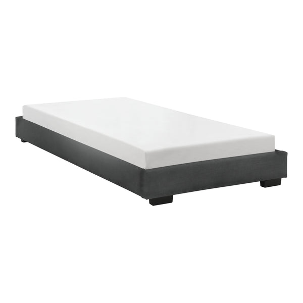 Lit Moderne Rembourré avec Similicuir avec Matelas Corium 