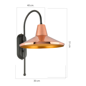 [lux.pro] Wandlamp Kirkcaldy E27 - 2 varianten