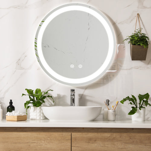Miroir de salle de bain LED Maratea argent en différentes tailles [pro.tec] - premiumXL