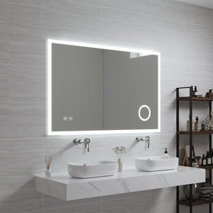 Miroir de salle de bain LED Scafa blanc en différentes tailles [pro.tec] - premiumXL