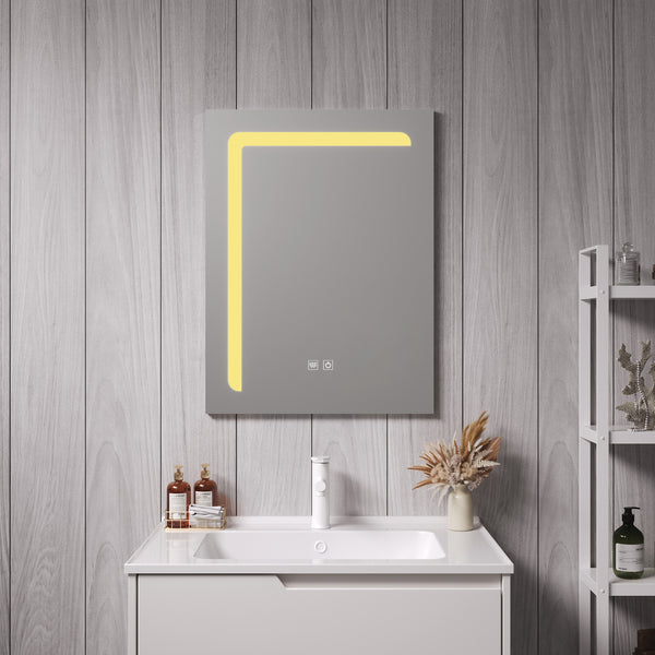 [pro.tec] Spiegel Chambave met LED verlichting zilverkleurig - 4 varianten