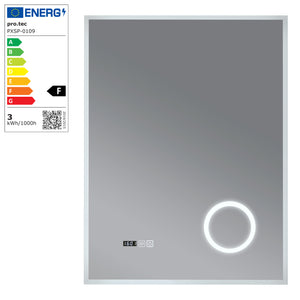 [pro.tec] Spiegel Lizzano met LED verlichting wit - 2 varianten