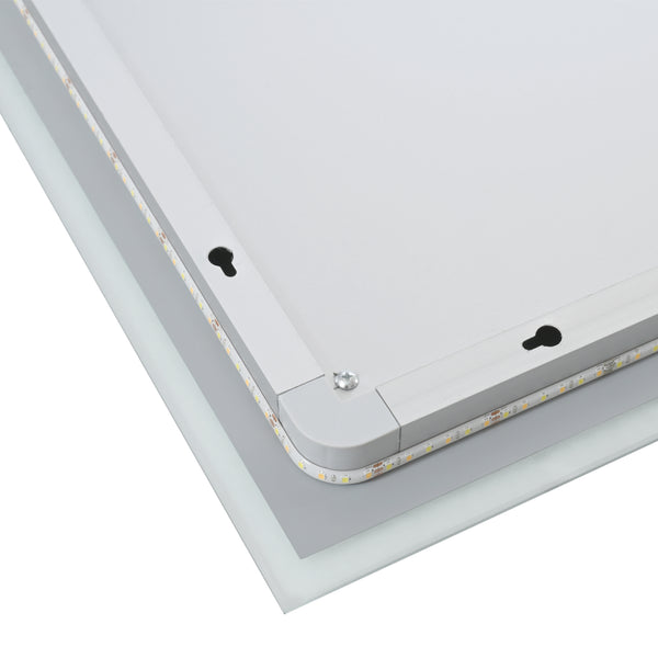 Miroir LED Lizzano pour salle de bain blanc pro.tec