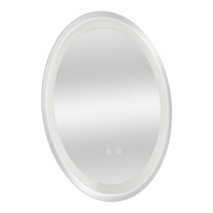 [pro.tec] LED spiegel rond Maratea zilverkleurig - 4 varianten