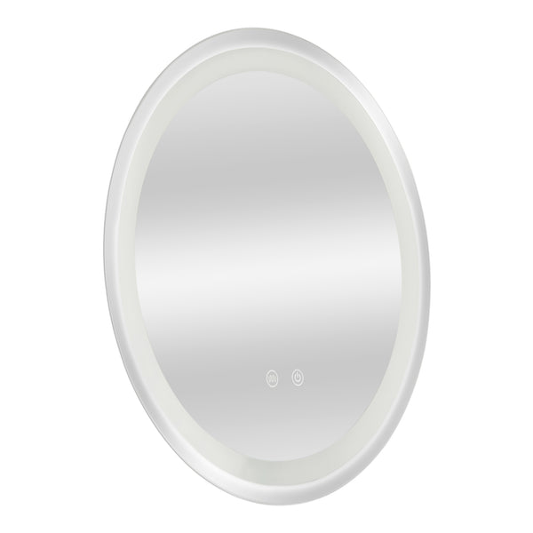 [pro.tec] LED spiegel rond Maratea zilverkleurig - 4 varianten