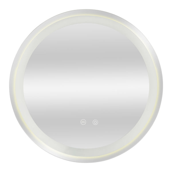 [pro.tec] LED spiegel rond Maratea zilverkleurig - 4 varianten
