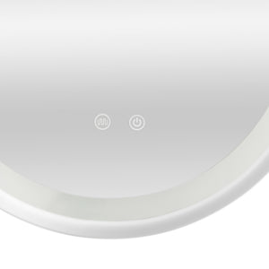 [pro.tec] LED spiegel rond Maratea zilverkleurig - 4 varianten