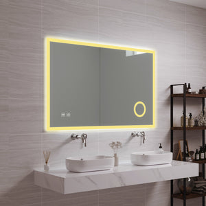 Miroir LED Scafa pour salle de bain pro.tec