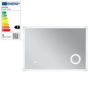 Miroir LED Scafa pour salle de bain pro.tec