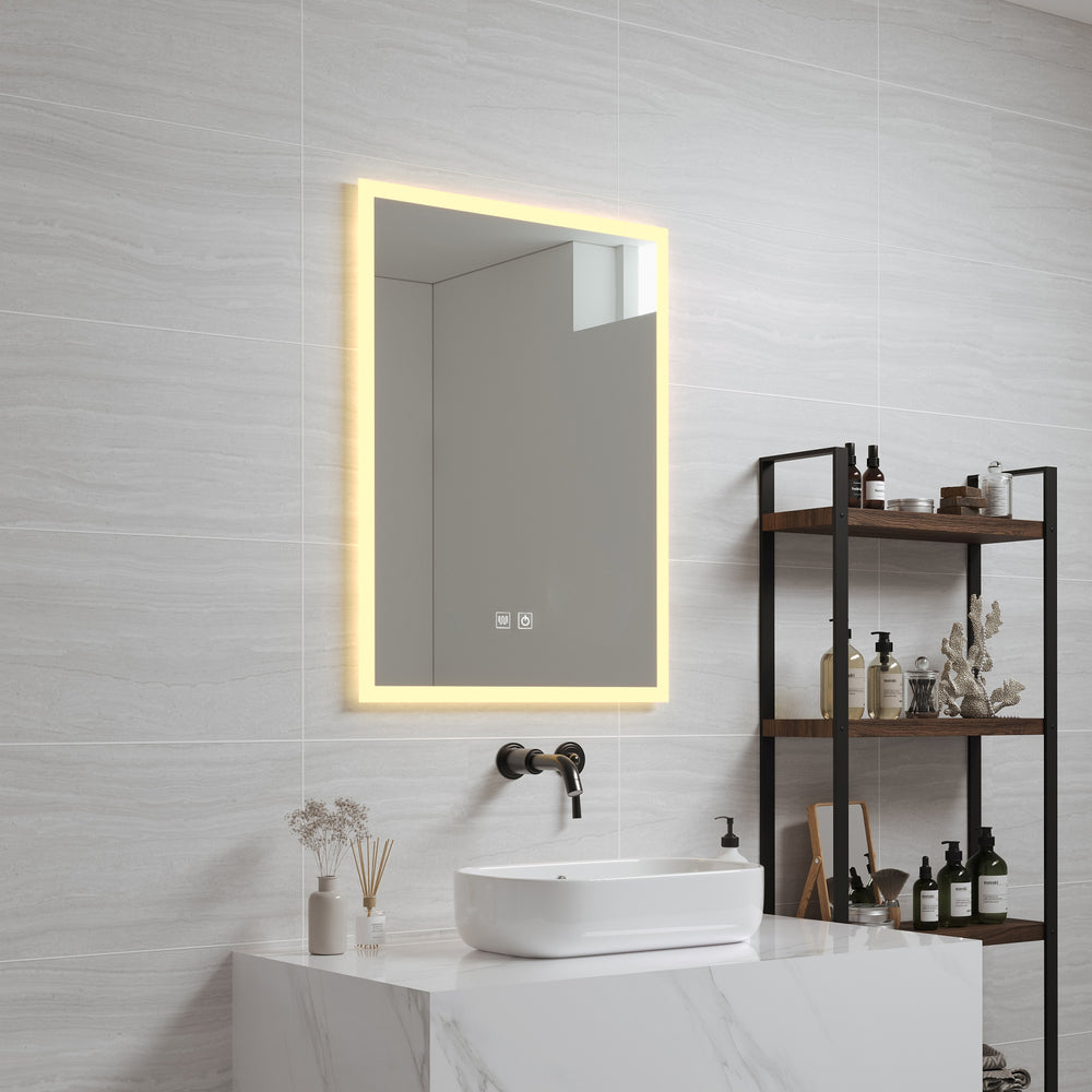 Miroir de salle de bain LED Scafa blanc en différentes tailles [pro.tec] - premiumXL