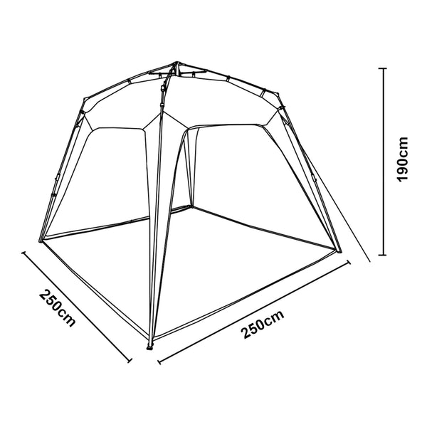 LED Paviljoen Barendrecht partytent 250x250x190 cm pro.tec